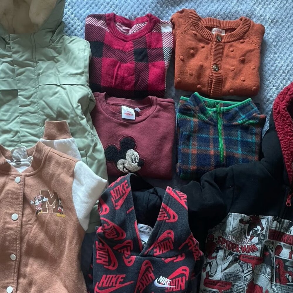 4T–5T Boys Fall Winter Clothing Bundle | Hoodies Jackets Sweaters Coats